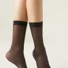 Women Calzedonia 20 Denier 3/4 Length Sheer Socks