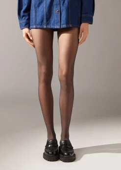 Women Calzedonia 20 Denier Seamless Totally Invisible Sheer Tights