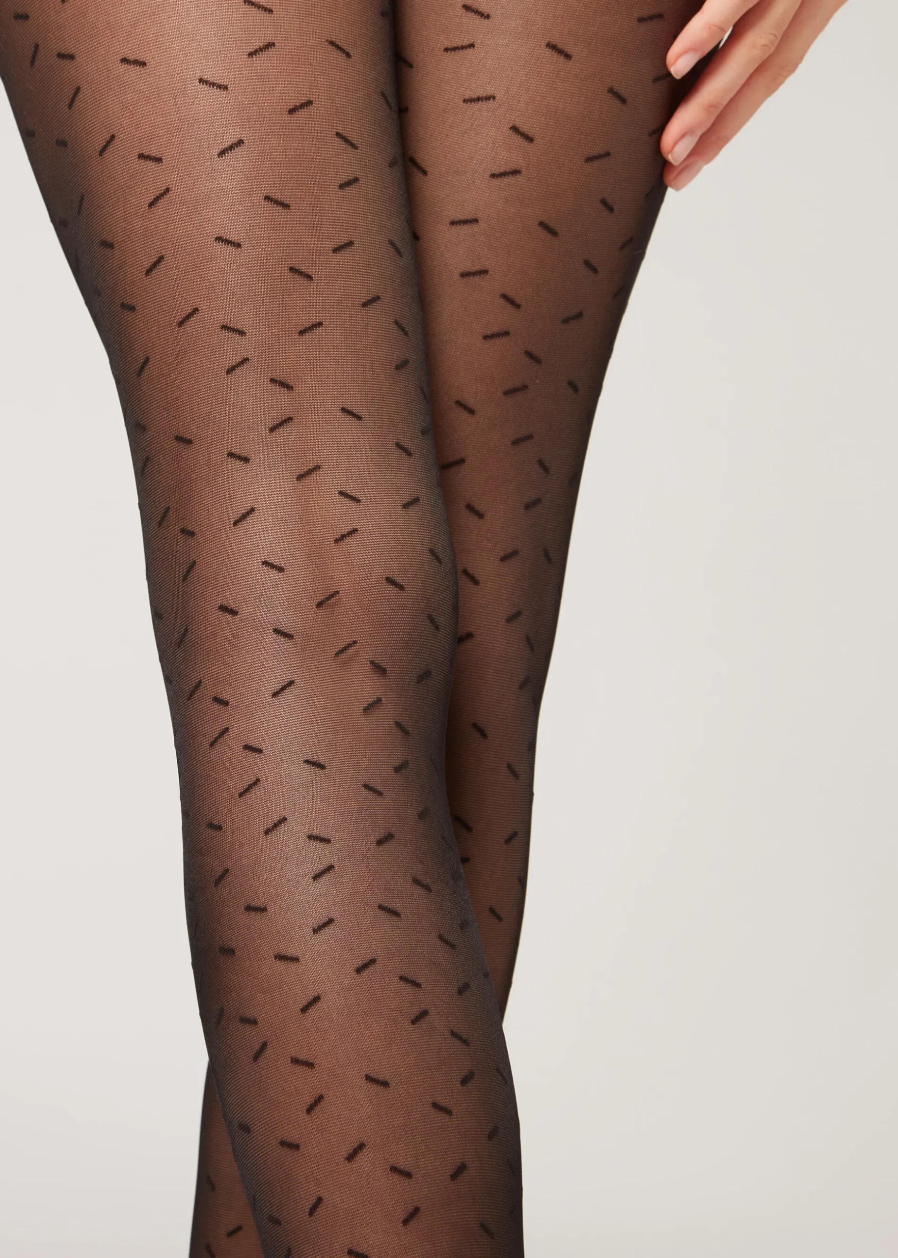 Women Calzedonia All-Over Dash 30 Denier Sheer Tights