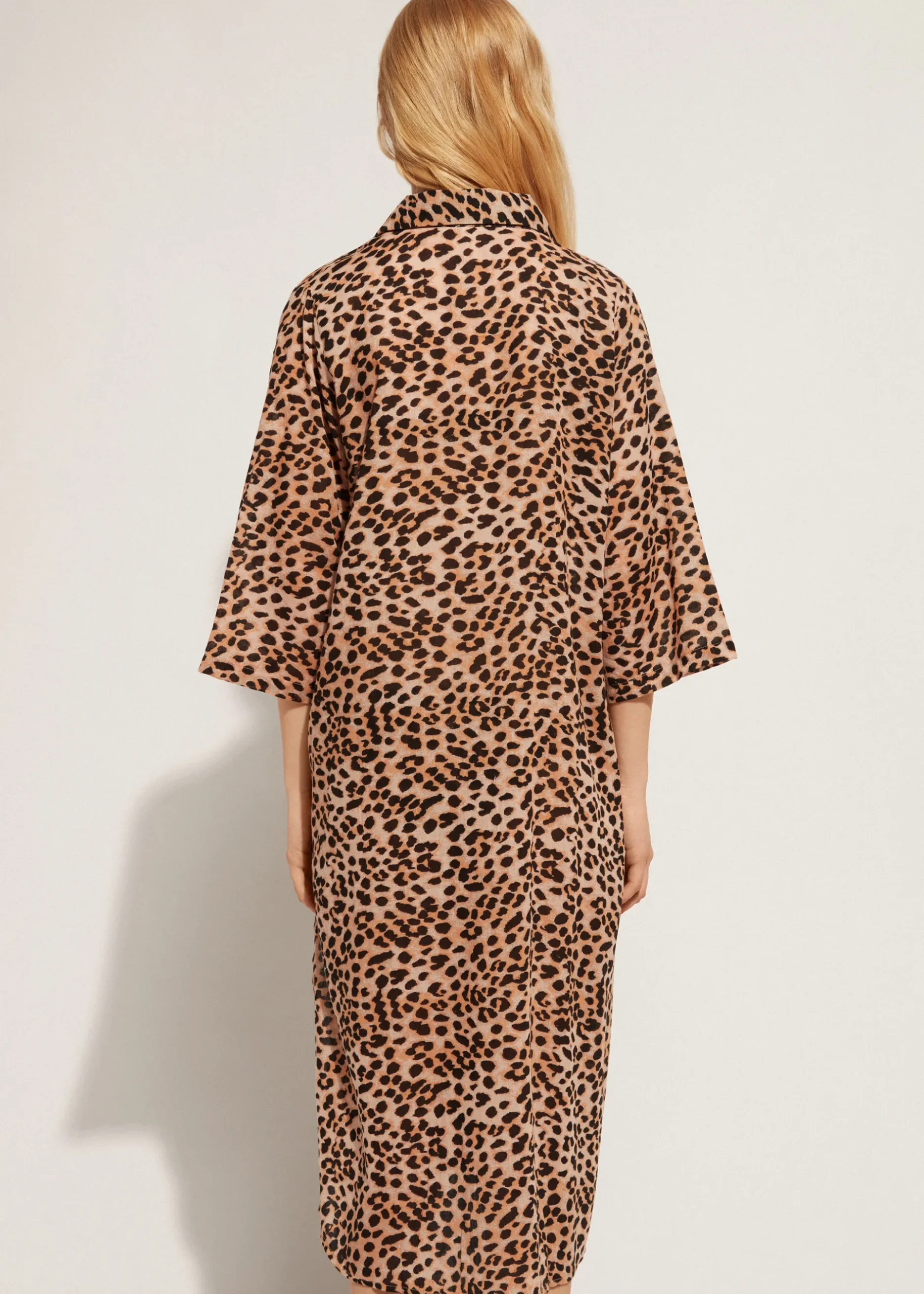 Women Calzedonia Animal Pattern Midi Shirt