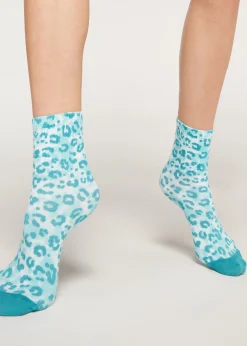 Women Calzedonia Animal Print Short Socks