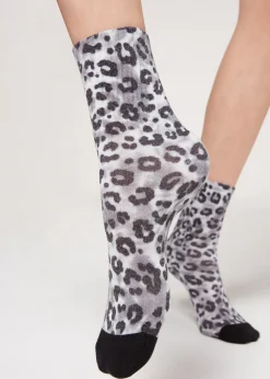 Women Calzedonia Animal Print Short Socks