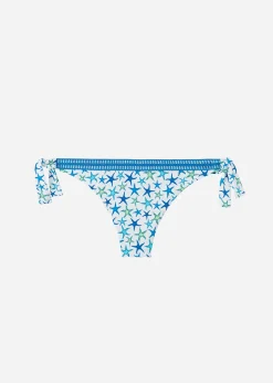 Women Calzedonia Bayahibe Navy Stars Bow Brazilian Bikini Bottoms