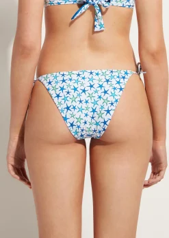 Women Calzedonia Bayahibe Rhinestone Bow Bikini Bottoms