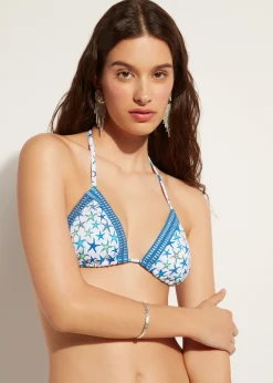 Women Calzedonia Bayahibe Triangle Bikini Top With Removable Padding