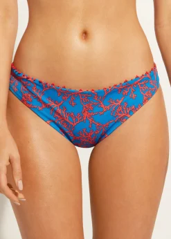 Women Calzedonia Coral Pattern Bikini Bottoms Bali