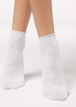 Women Calzedonia Cotton Bandless Short Socks
