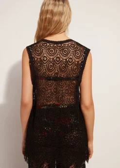 Women Calzedonia Crochet Gilet