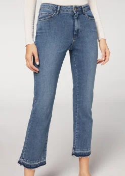 Women Calzedonia Cropped Flare Jeans