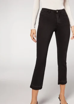 Women Calzedonia Cropped Flare Jeans