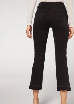 Women Calzedonia Cropped Flare Jeans