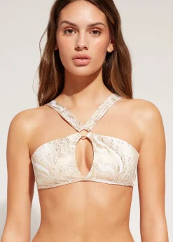 Women Calzedonia Cut-Out Bandeau Bikini Top Melbourne