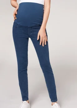 Women Calzedonia Denim Maternity Leggings