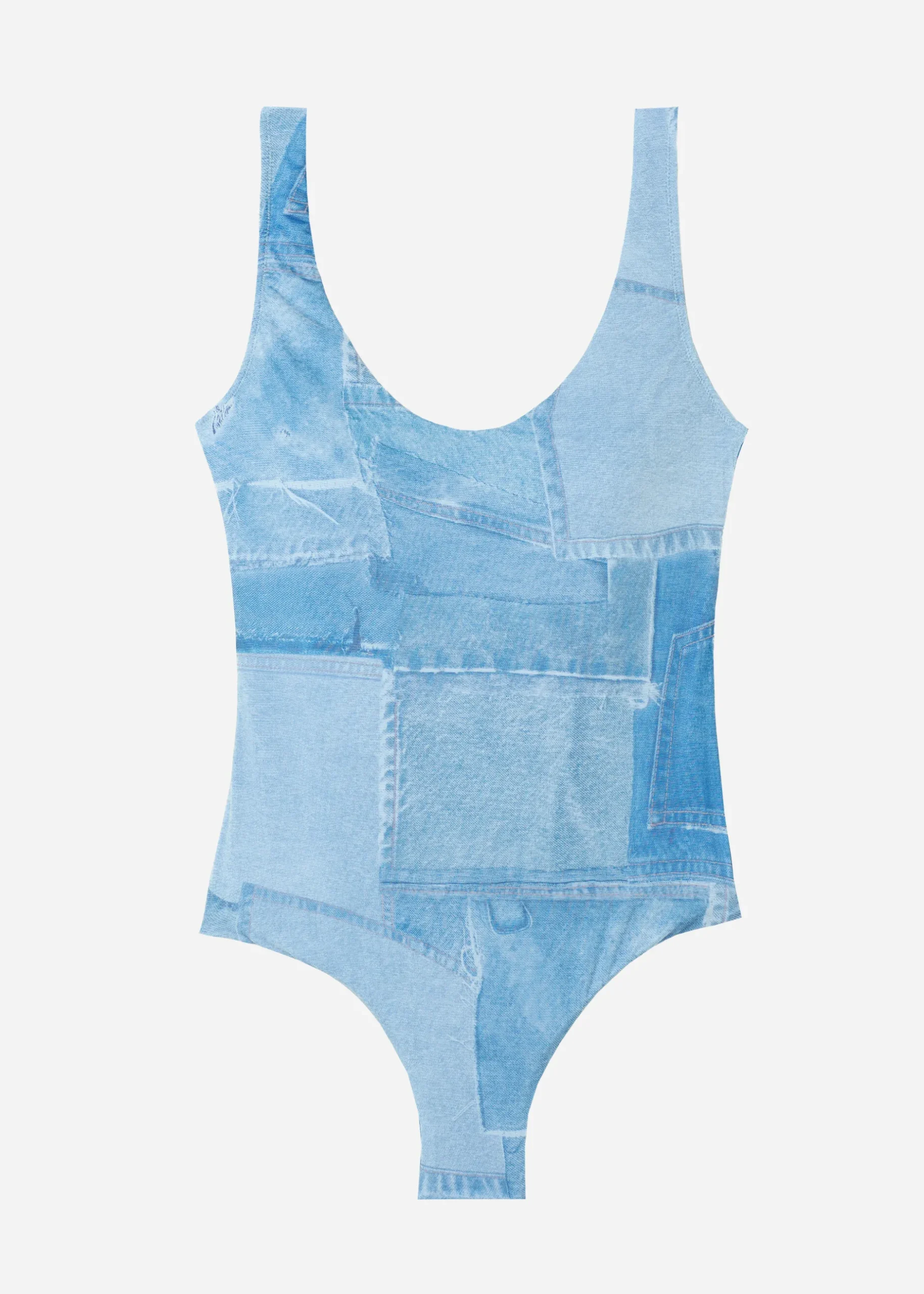 Women Calzedonia Denim Swimsuit Ibiza
