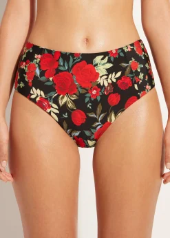 Women Calzedonia Double Face High-Waisted Bikini Bottoms Nizza