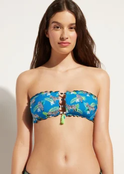 Women Calzedonia Double Face Padded Bandeau Bikini Top Cancun