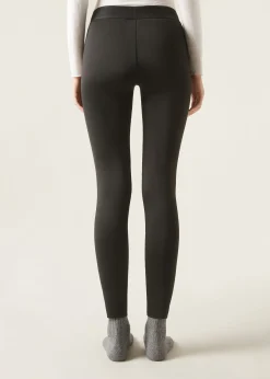 Women Calzedonia Double Face Plush Leggings