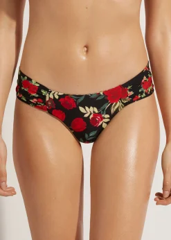Women Calzedonia Double Face Ruched Brazilian Bikini Bottoms Nizza