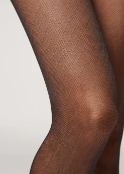 Women Calzedonia Eco Diamond 20 Denier Sheer Tights