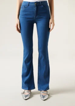 Women Calzedonia Eco Light Denim Flared Jeans