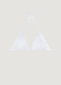 Women Calzedonia Floral Graduated Padded Triangle Bikini Top Parigi