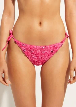 Women Calzedonia Floral Tie Bikini Bottoms Parigi