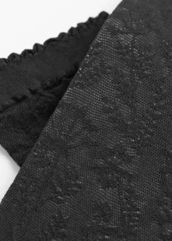 Women Calzedonia Floral-Patterned Mesh Short Socks