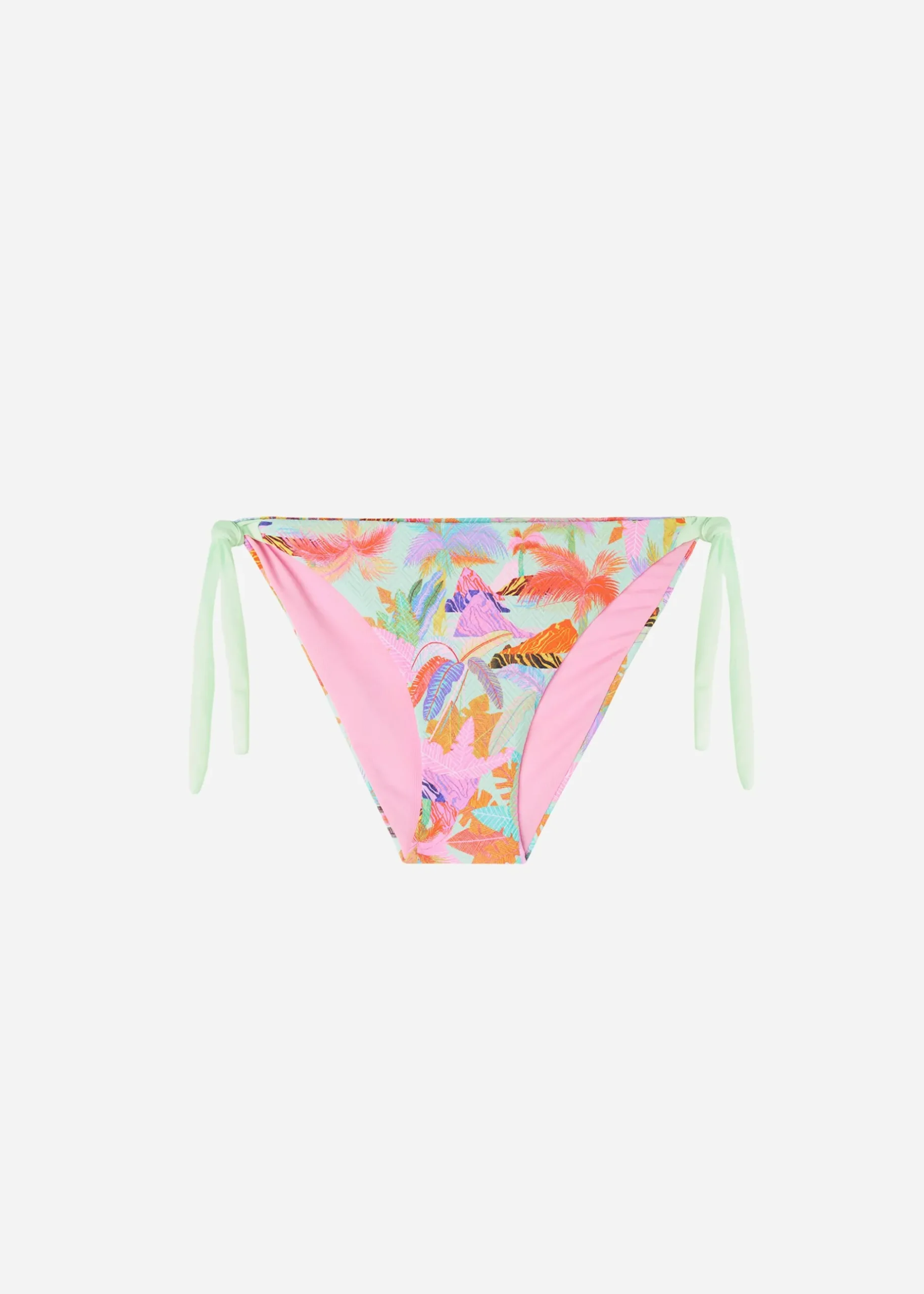 Women Calzedonia Foliage Bow Bikini Bottoms Tahiti