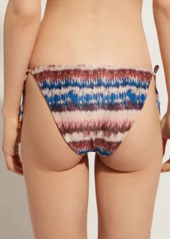 Women Calzedonia Formentera Tie-Dye Bow Bikini Bottoms