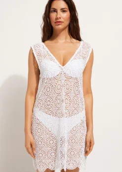 Women Calzedonia Geometric Crochet Dress