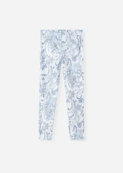 Kids Calzedonia Girls' Paisley Print Denim Leggings