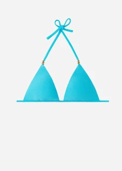 Women Calzedonia Graduated Padded Triangle Bikini Top Casablanca