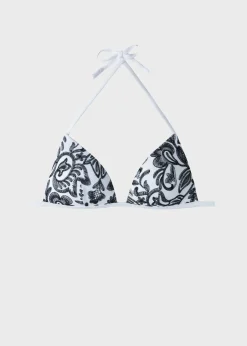 Women Calzedonia Graduated Padded Triangle Bikini Top Zanzibar