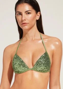 Women Calzedonia Graduated Padded Triangle Bikini Top Cannes