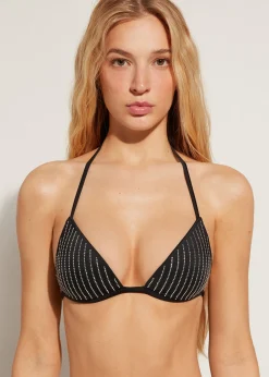 Women Calzedonia Graduated Padded Triangle Bikini Top Shanghai