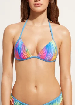 Women Calzedonia Graduated Padded Triangle Bikini Top Maiorca
