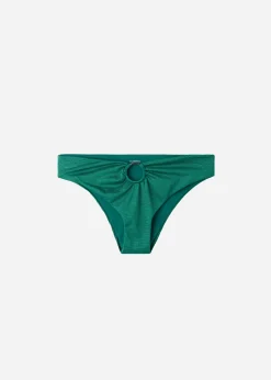 Women Calzedonia High-Waisted Lame Bikini Bottoms Hollywood