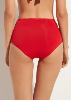 Women Calzedonia High-Waisted Shapewear Bikini Bottoms Indonesia