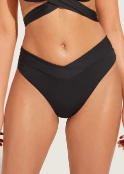 Women Calzedonia High-Waisted V-Cut Bikini Bottoms Indonesia