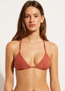 Women Calzedonia Istanbul Zebra Print Triangle Bikini Top With Removable Padding