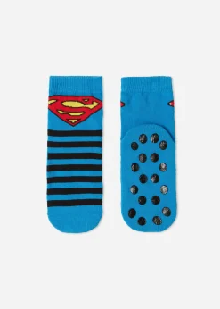Kids Calzedonia Kids' Non-Slip Superman Socks