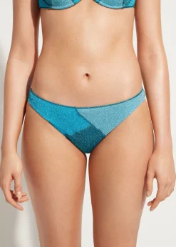 Women Calzedonia Lame Bikini Bottoms Lisbona