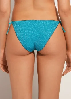 Women Calzedonia Lame Tie Bikini Bottoms Lisbona