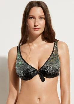 Women Calzedonia Las Vegas Sequin Balconette Bikini Top
