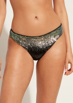 Women Calzedonia Las Vegas Sequin Bikini Bottoms