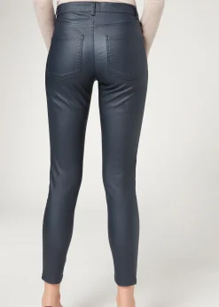 Women Calzedonia Leather Effect Skinny Leggings