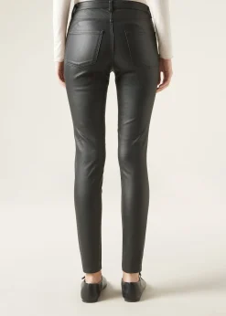 Women Calzedonia Leather Effect Skinny Leggings