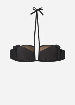 Women Calzedonia Lightly Padded Bandeau Bikini Top Tokyo