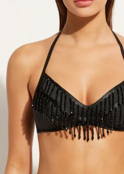 Women Calzedonia Lightly Padded Cropped Bikini Top Taipei