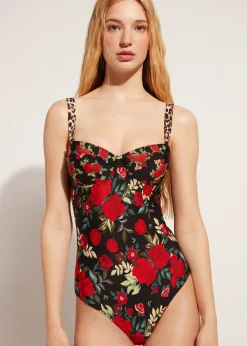 Women Calzedonia Lightly Padded Double Face Swimsuit Nizza